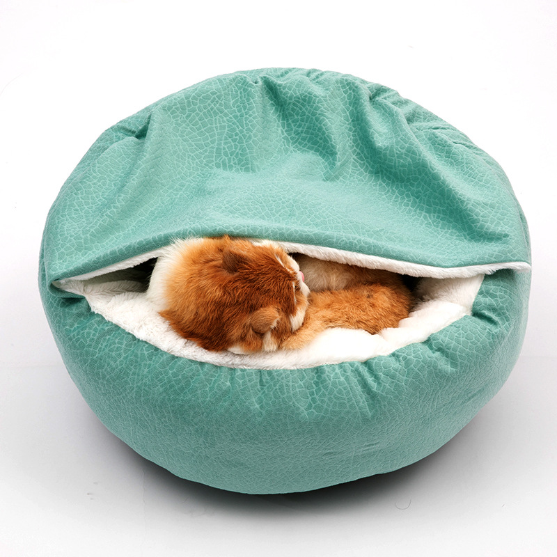 Cozy Cave Dog Bed with Cover (9)